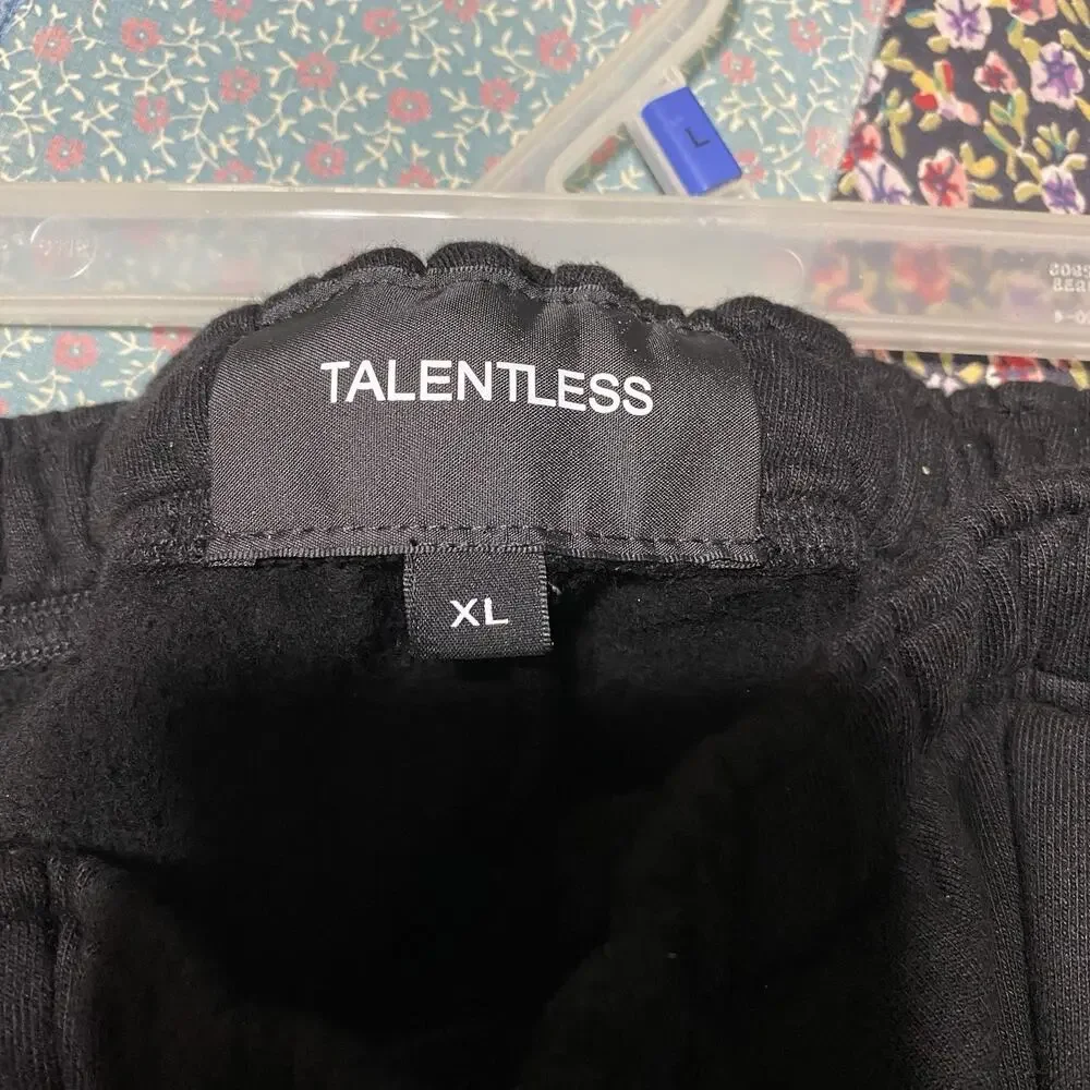 Talentless‎ Men's Lightweight Black Sweatpants Size XL